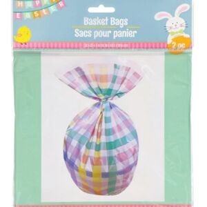 Easter basket wrapping